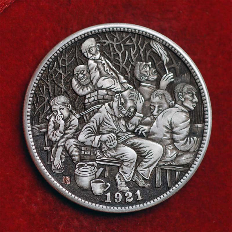Hand Engraved Hobo nickel#22-005