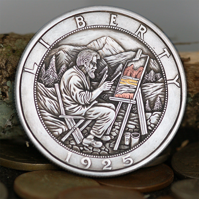 #25-051 Hand Engraved Hobo Coin