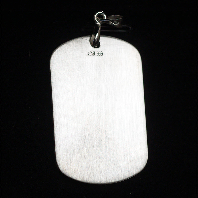 Hand Engraving Sterling silver  Pendant.#SE022