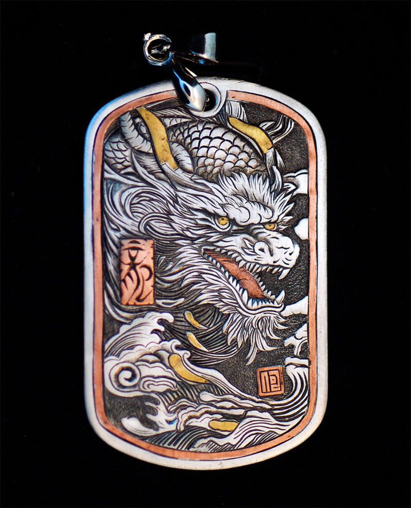 Hand Engraving Sterling silver  Pendant.#SE022