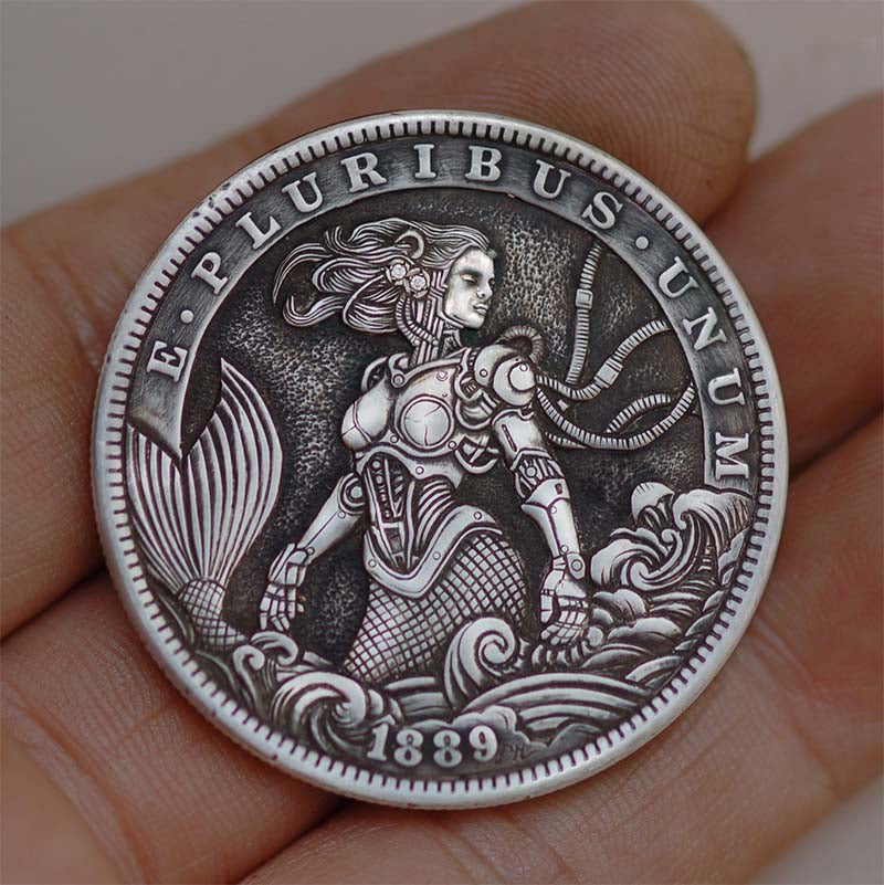 #25-114 Hand Engraved Hobo Coin