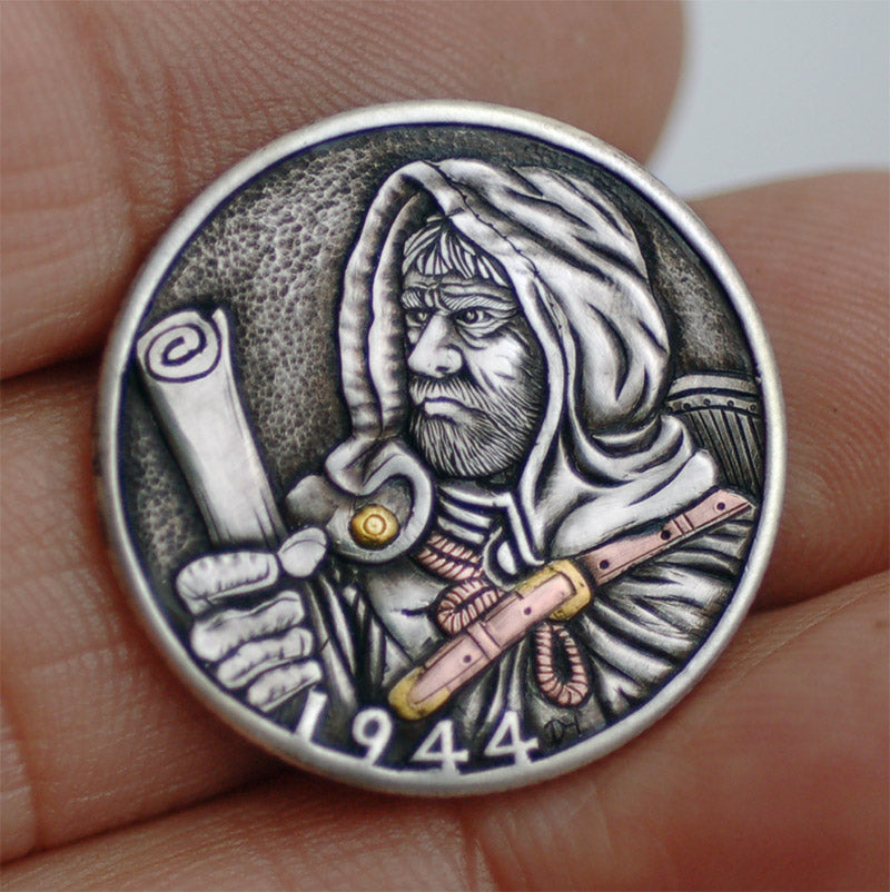 Hand Engraved Hobo nickel#23-126