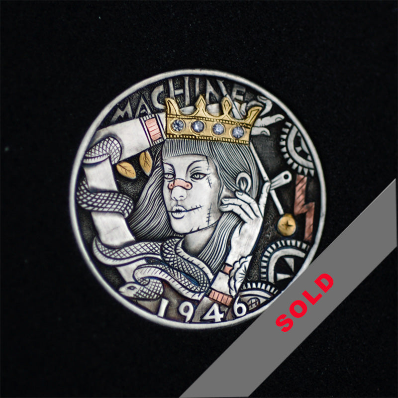 Hand Engraved Hobo nickel#23-142