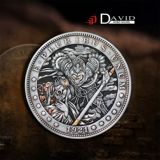 Hand Engraved Hobo nickel#21-109