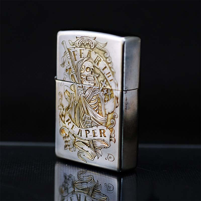 Hand-engraved zippo lighter#ZL005