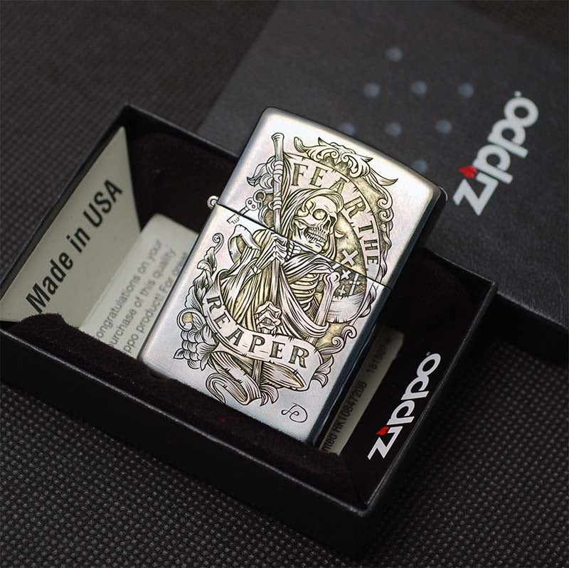 Hand-engraved zippo lighter#ZL005