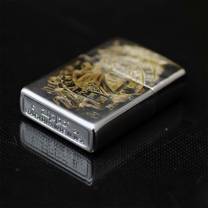 Hand-engraved zippo lighter#ZL005