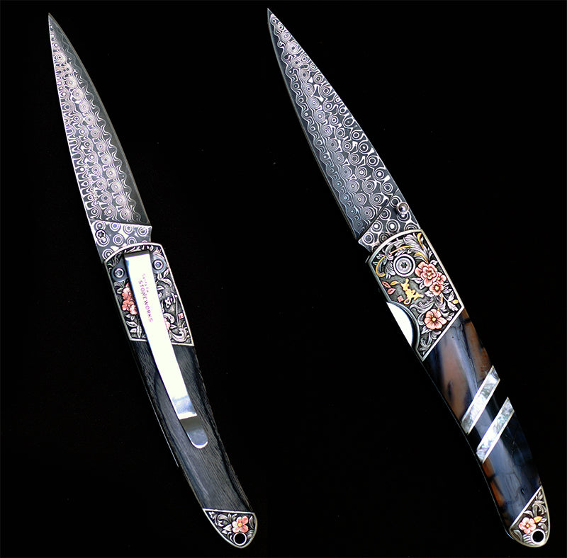 Hand Engraved knife #K028