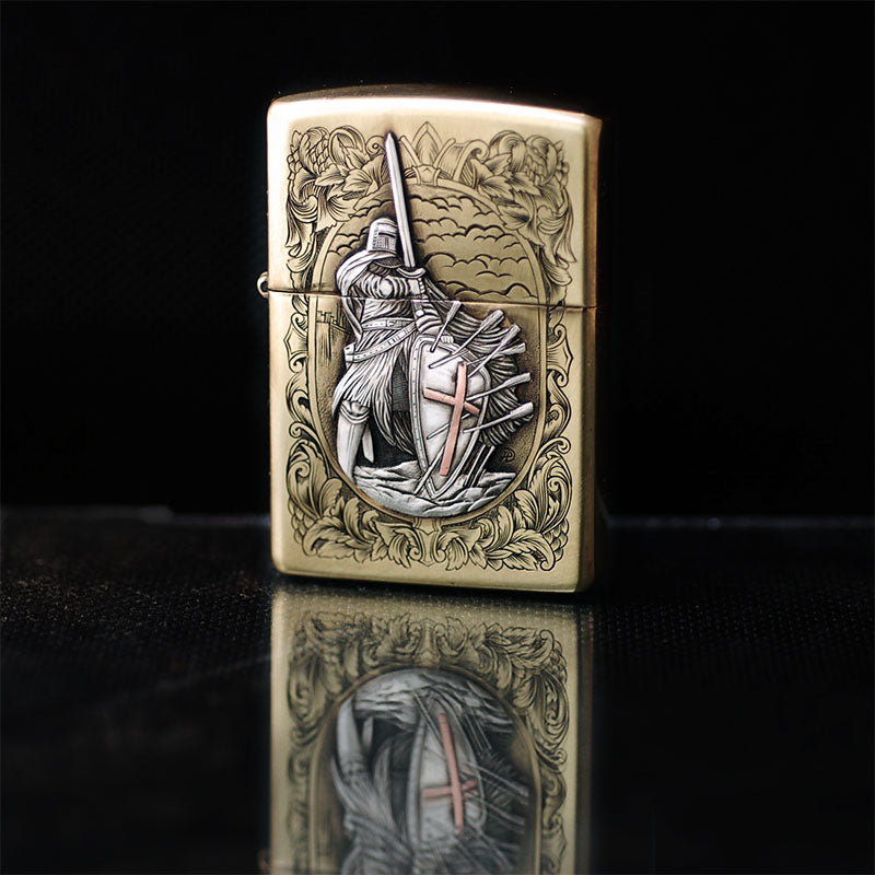 Hand-engraved zippo lighter#ZL004