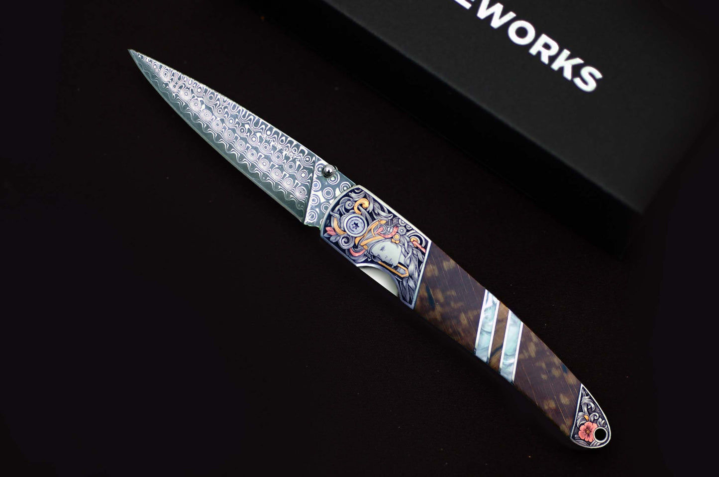 Hand Engraved knife #K030