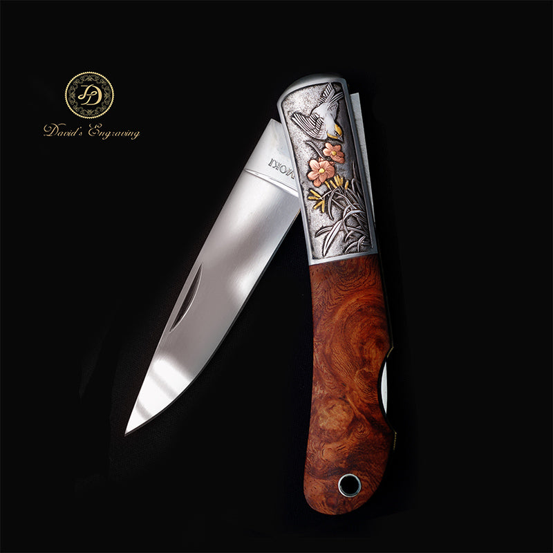 Hand Engraved knife K22-008