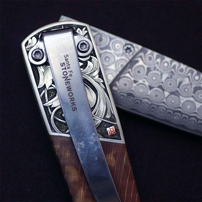 Hand Engraved knife #K030